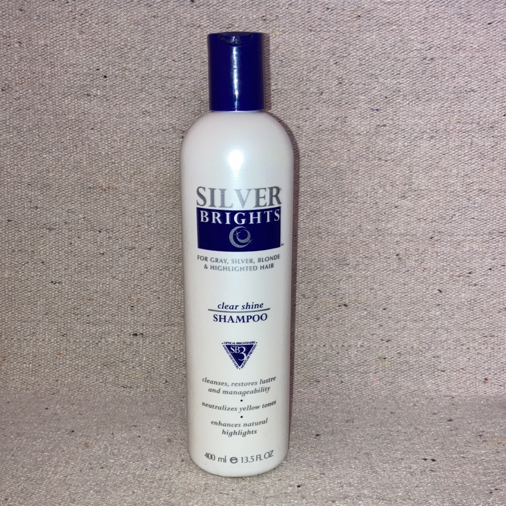 Vintage Silver Brights Clear Shine Shampoo Purple Brightener gray blonde